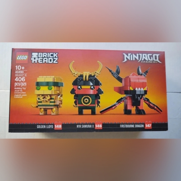 Lego Brick Headz Ninjago 40490 NWT Building Toy Set